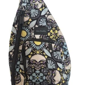 Vera Bradley Women's Floral Backpack - Black, Blue, Yellow
